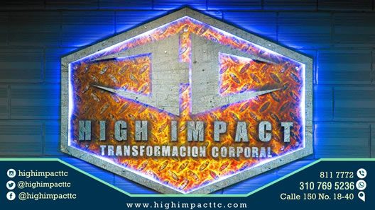 High Impact Transformación Corporal. Gimnasio. Cedritos, norte de Bogotá. Kick Boxing, GYM, Fitness, Entrenamiento físico, muay thai, acondicionamiento físico, hapkido, danza aerea, boxeo, eventos.