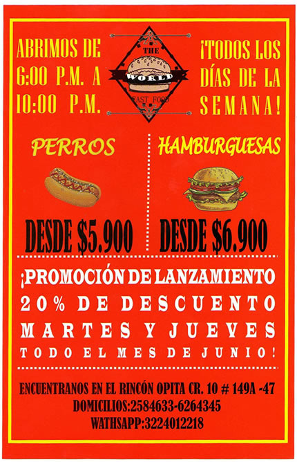 El Rincón Opita. Panadería. Barrio Cedro Golf, Capri, Belmira, Cedritos - Norte de Bogotá. Domicilios - servicio a domicilio. Tamales, achiras, quesillo, cebada, masato, sevillana, avena, asado huilense.
