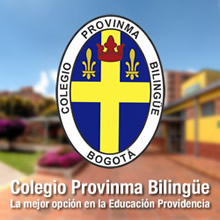 Colegio Provinma Bilingüe. Barrio Cedritos, norte de Bogotá, Colombia.  Mejores colegios en Bogotá. La mejor opción en la Educación Providencia. Formación en valores, informática y ciencia. Colegio mixto, niñas y niños. Primaria y secundaria