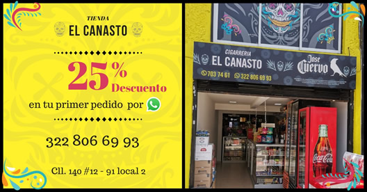 Servicio Domicilio Cigarrería EL CANASTO. Completo surtido de Víveres, Rancho y Licores. Barrio Cedritos, norte Bogotá. Punto Paga Todo Pagatodo Corresponsal.