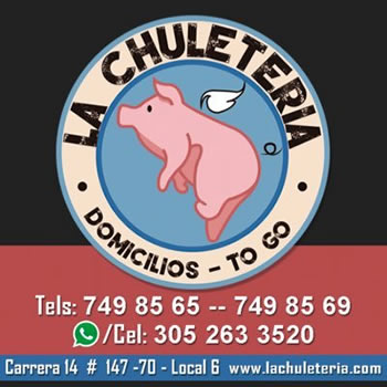 La Chuletería - Chuleta valluna de cerdo y pollo. Domicilios gratis. Barrio Cedritos, Mazurén, Villa Magdala, Capri, Norte de Bogotá. 