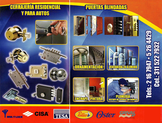 Ferreservicios La 134.  Cedritos, Lisboa, norte de Bogotá. Servicios a domicilio plomería, electricidad, cerrajería, ferretería. Pintura y enchape, reparación de electrodomésticos. Ventanería, impermeabilización, divisiones de baño, materiales construcción.