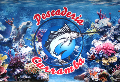 Curramba Pescadería. Restaurantes en Cedritos, Bogotá. Almuerzo ejecutivo, viudo de capaz, bagre en salsa, pargo rojo, cazuela de mariscos, mojarra. Lomo a la plancha, pechuga a la plancha, churrasco, costilla BBQ, hamburguesas, perros calientes, chuzos, almuerzos con pescado, mazorca, mazorcadas, patacón, platos curramba y mucho más. Domicilios gratis.